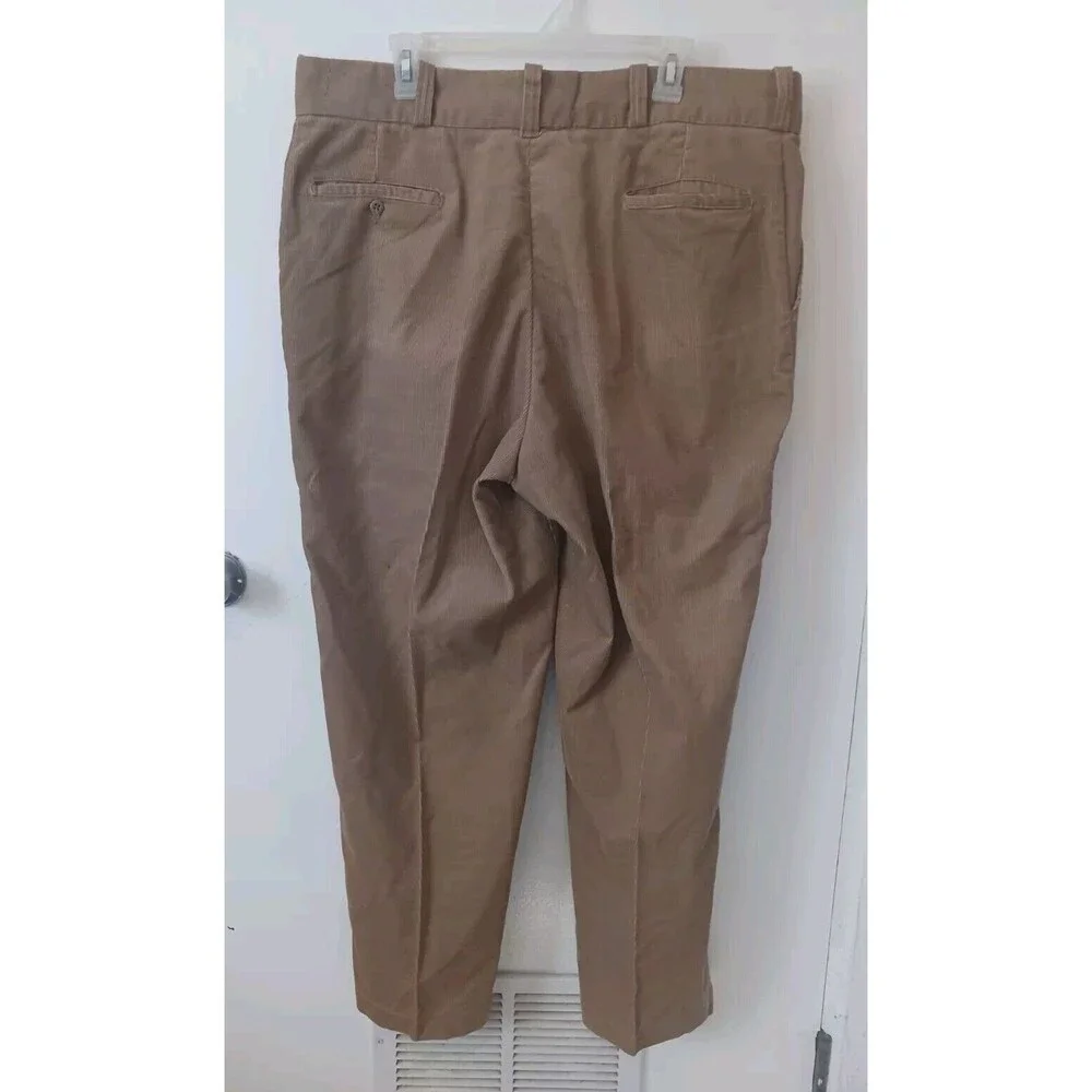 Vtg JC Penney Big Mac Corduroy Pants Mens 40X28 Tan Permanent Press Baggy Wide